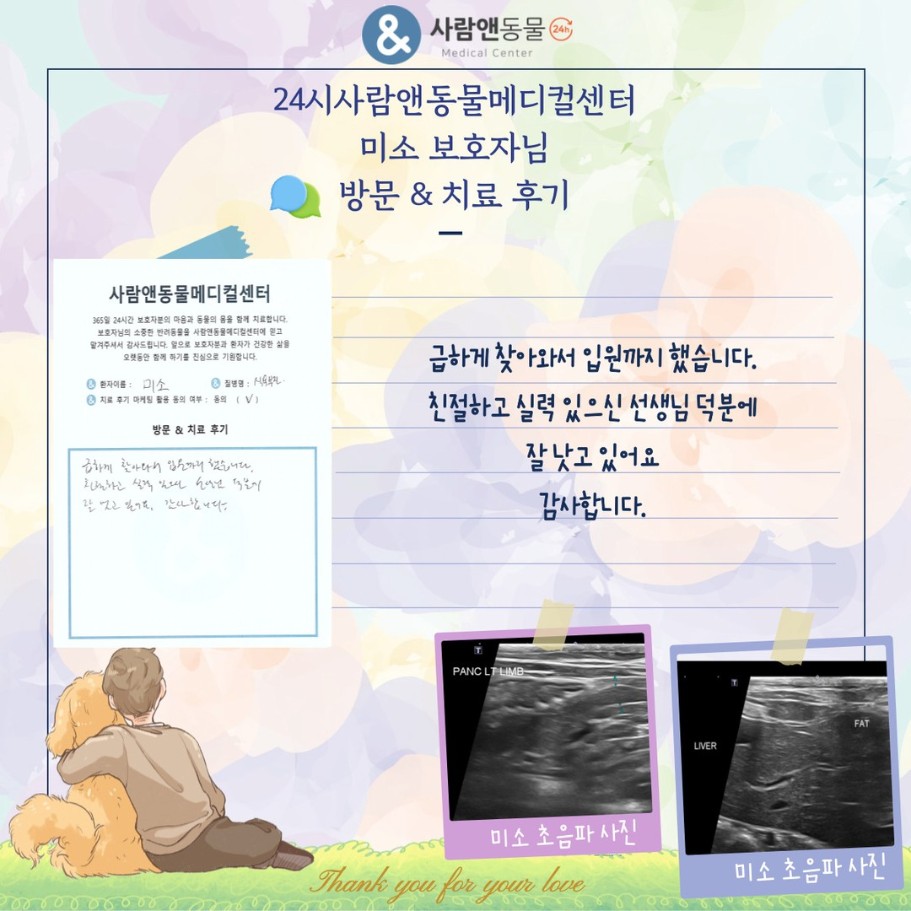 [식욕부진] 미소 보호자님의 소중한 치료 후기